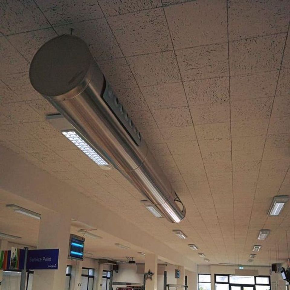 Sistema di ventilazione a soffitto