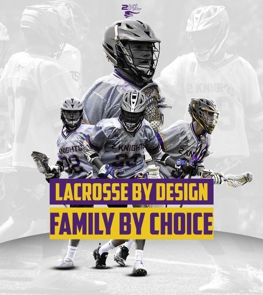 A group of lacrosse players are standing next to each other on a field.