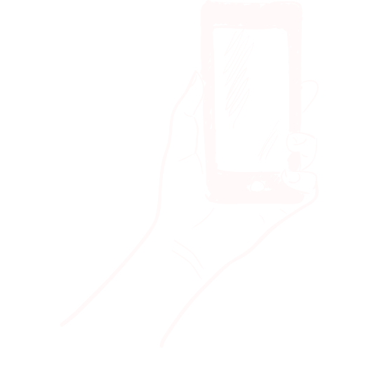Hand holding a smartphone.