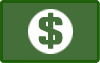 Green dollar sign icon on a dark green rectangular button