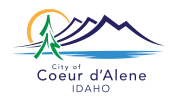 The logo for the city of coeur d ' alene idaho