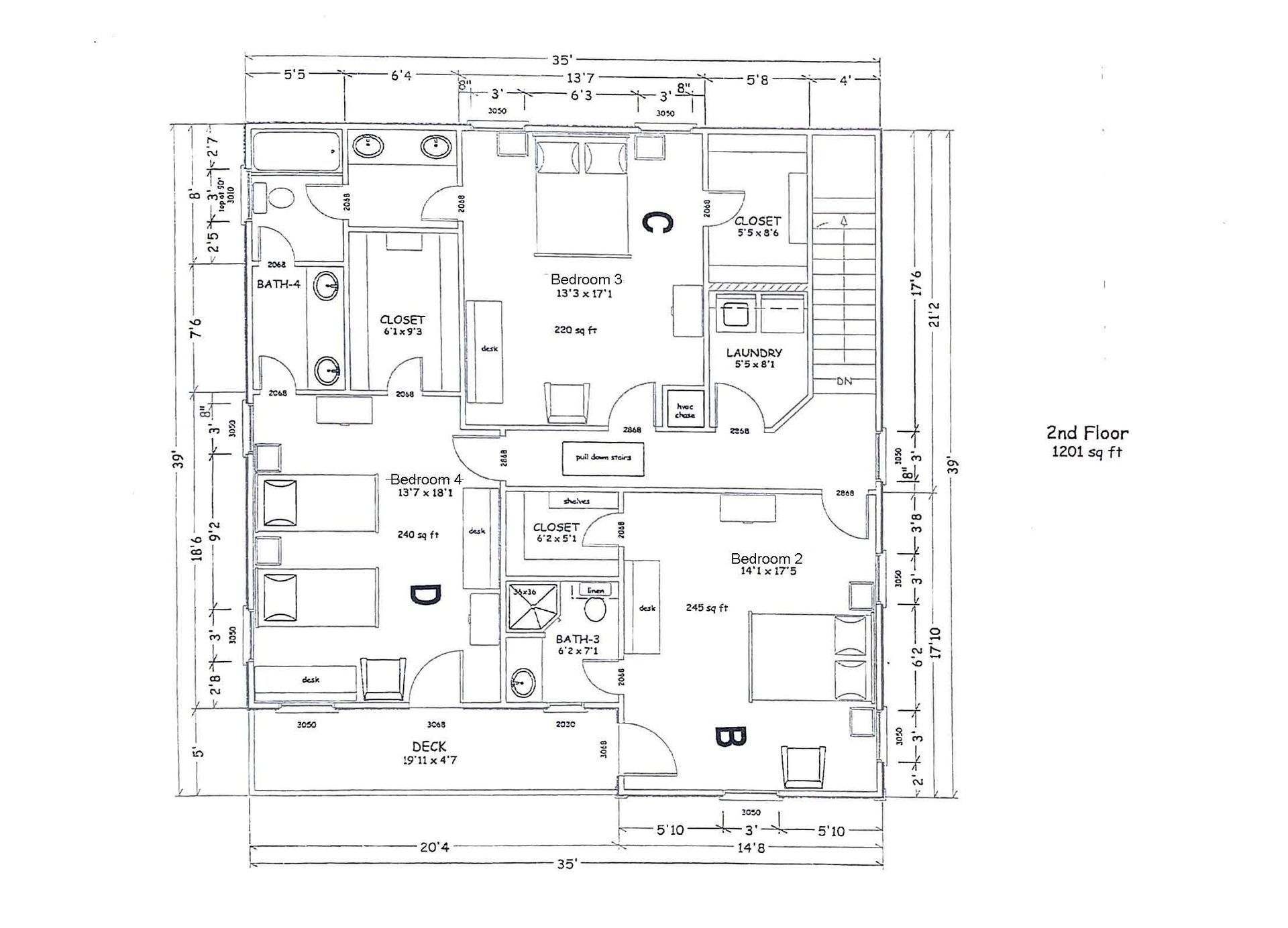 2 Story Long Short  Balcony