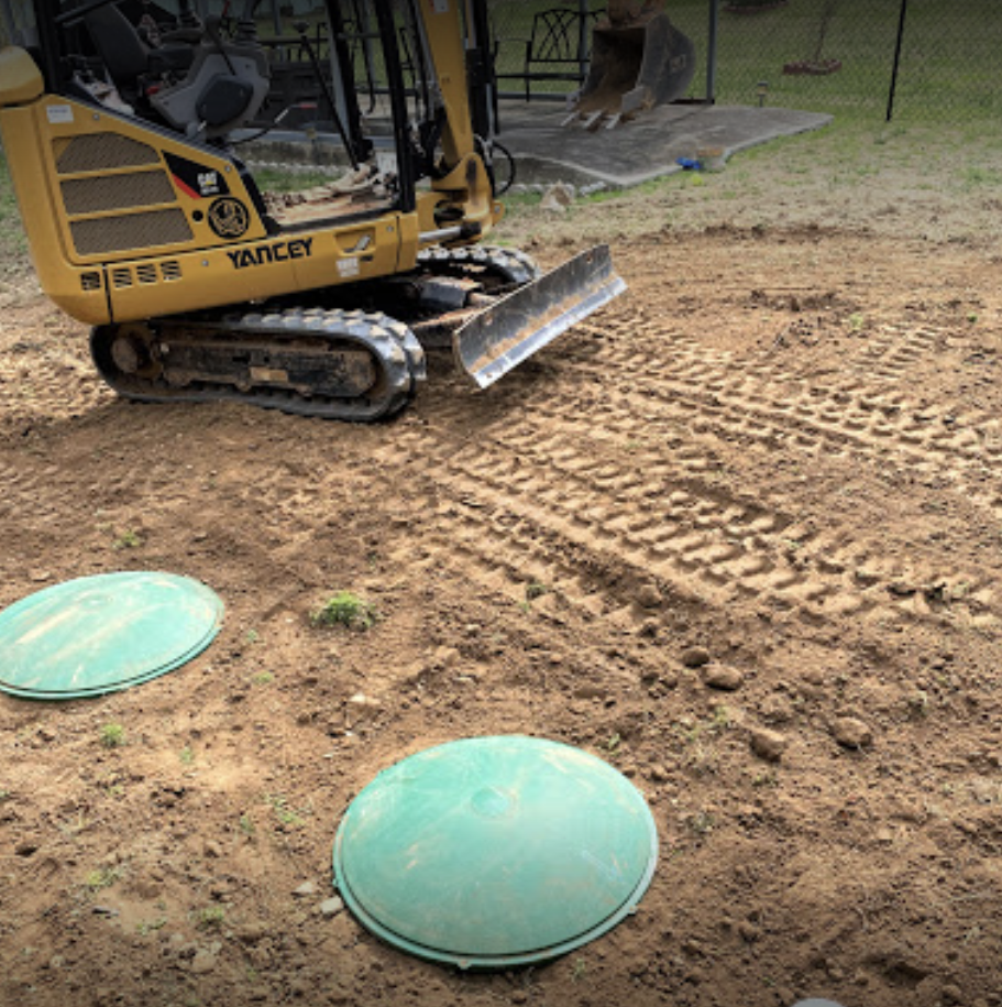 A yellow tractor with the word turkey on it