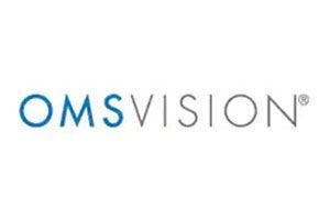 The omsvision logo is blue and white on a white background.