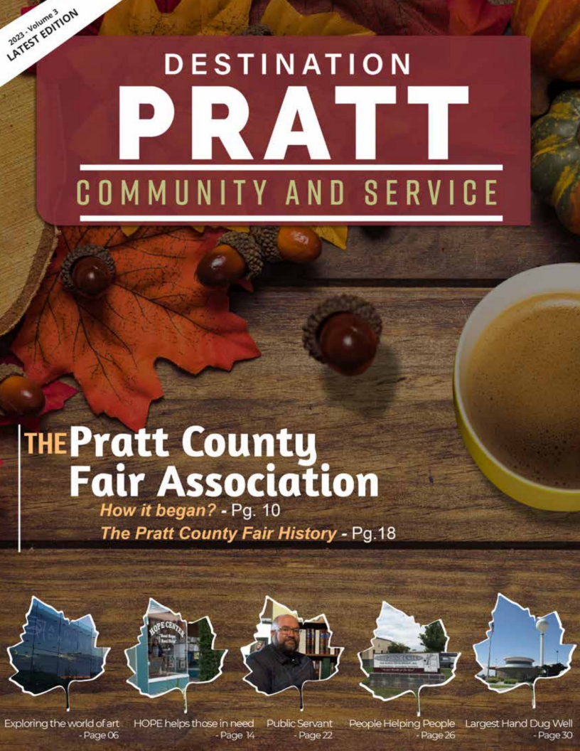 The cover of the pratt county fair association magazine
