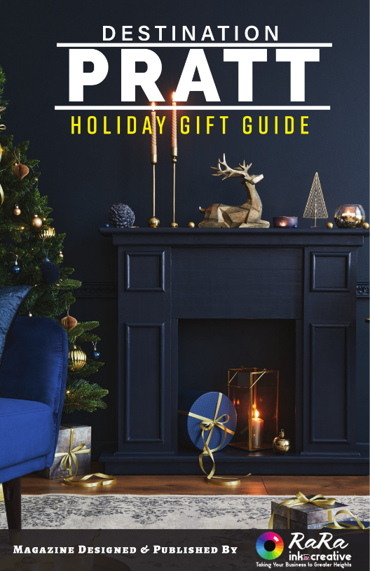 The cover of the destination pratt holiday gift guide