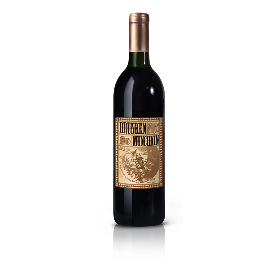 Drunken Munchkin an oaky Cabernet Sauvignon with notes of dark fruits and cracked pepper.