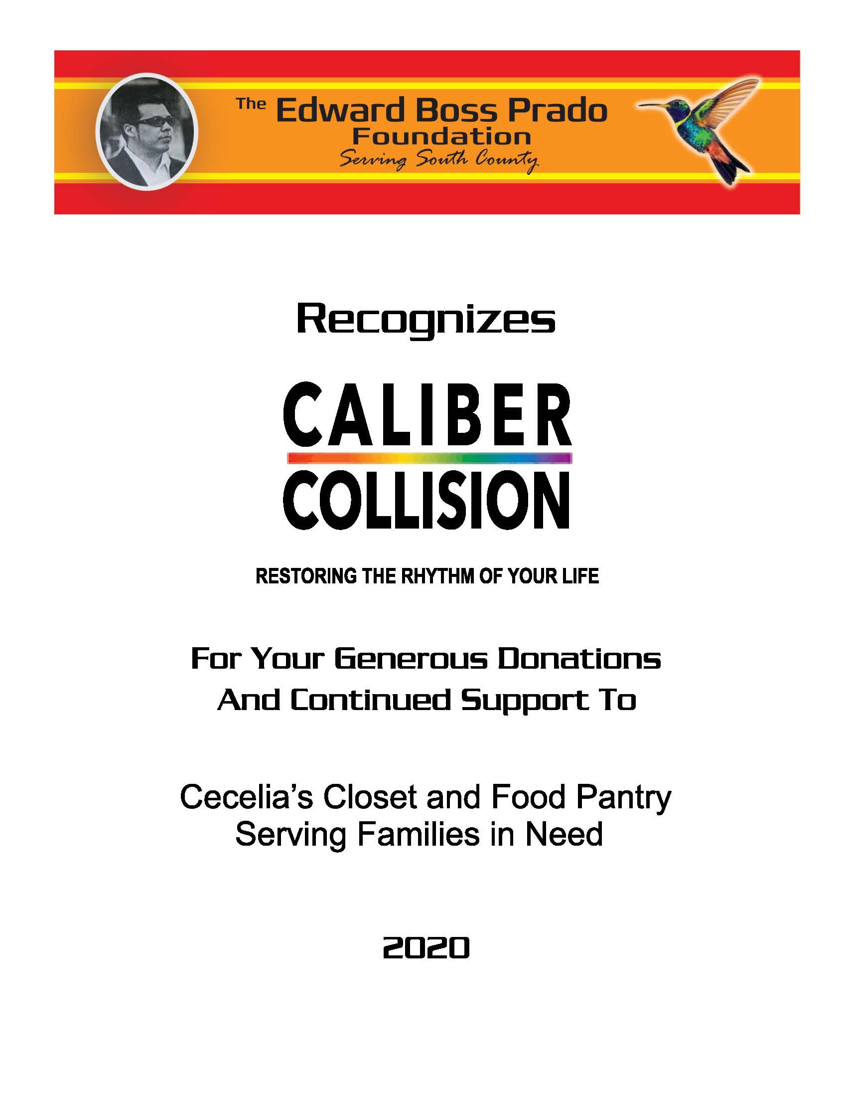 Caliber Collision recognition
