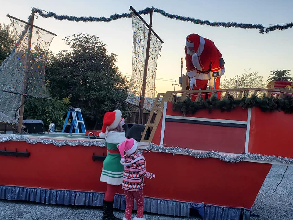 Children talking to Santa