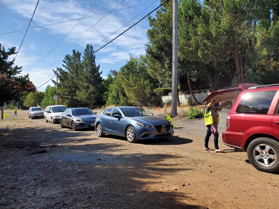 Gate to Gate line of cars