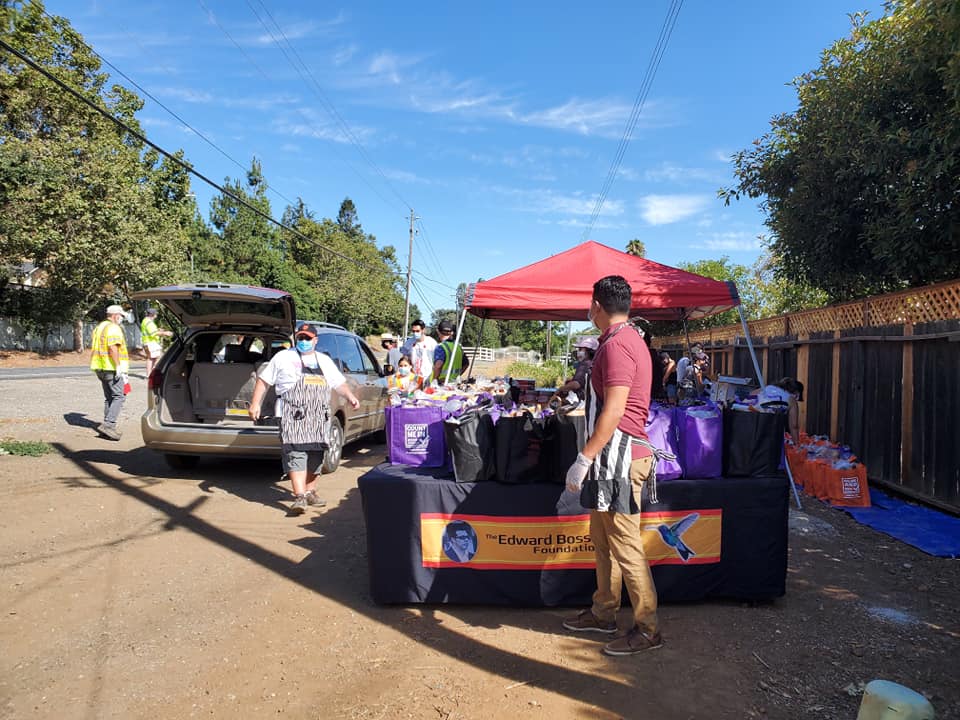 Gate to Gate putting food into car
