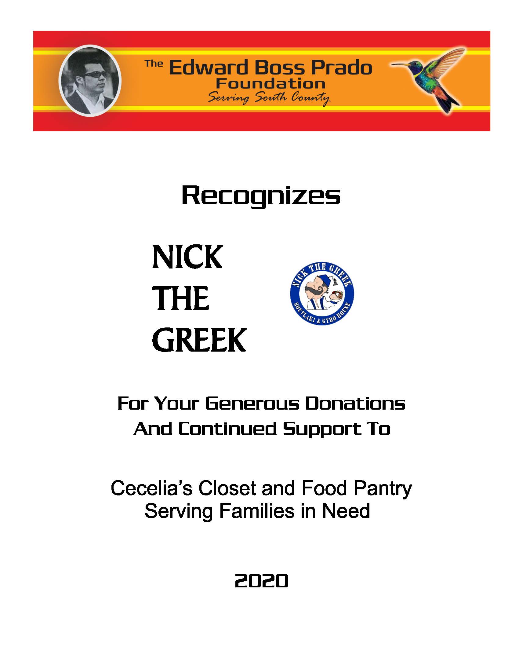 Nick the Greek recognition