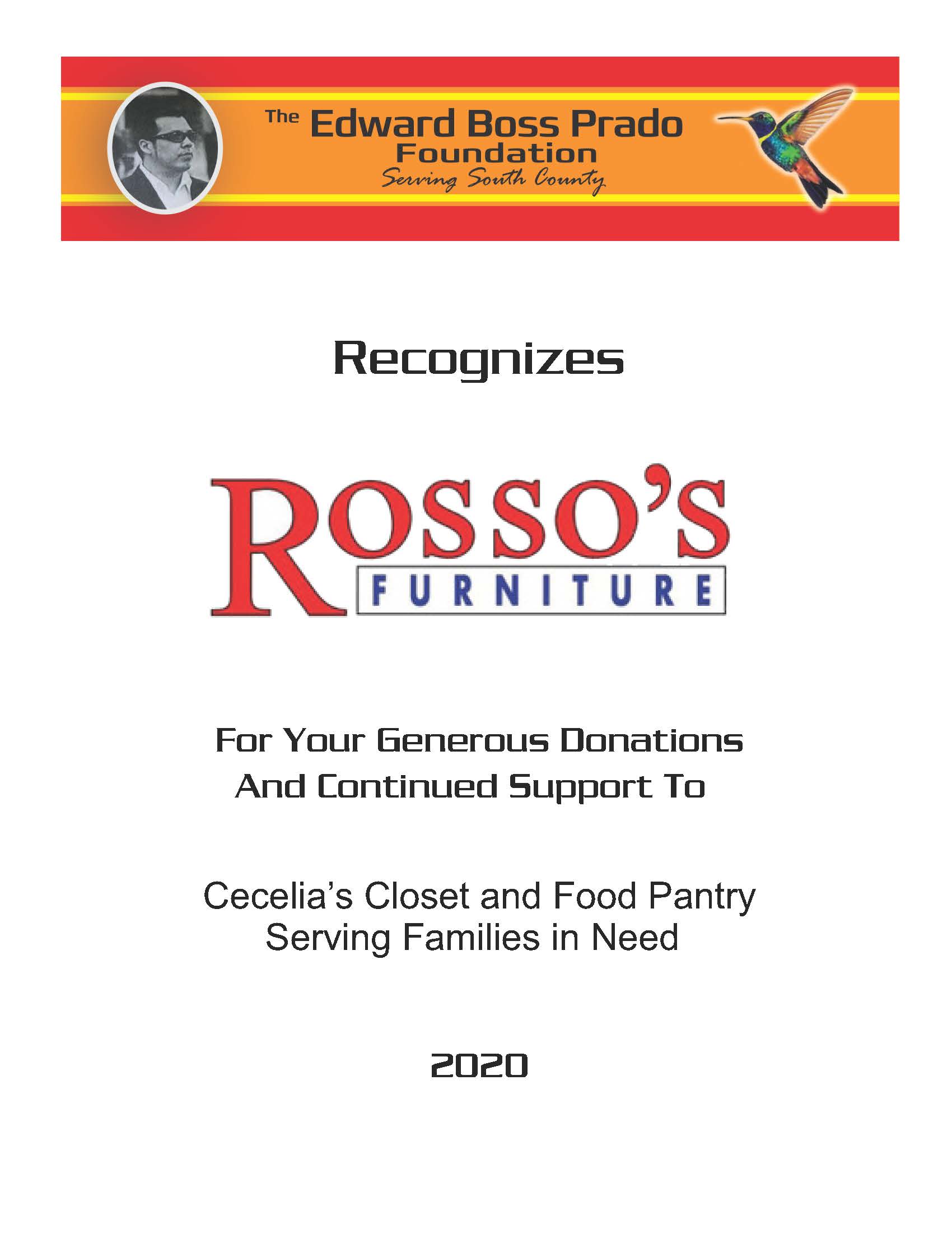 Rosso's Furniture recognition