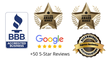 A collage of logos for bbb , google , and accredited business