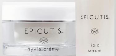 A jar of epicutis hyvia creme lipid serum