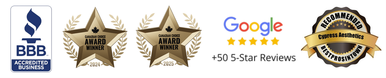 A badge that says google 50 star reviews on it