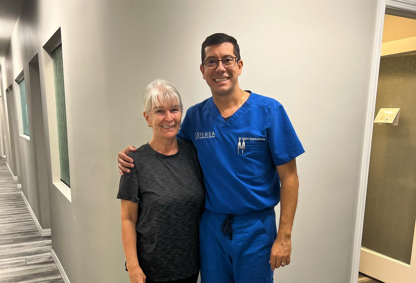 Dr. Andres Guerra and patients