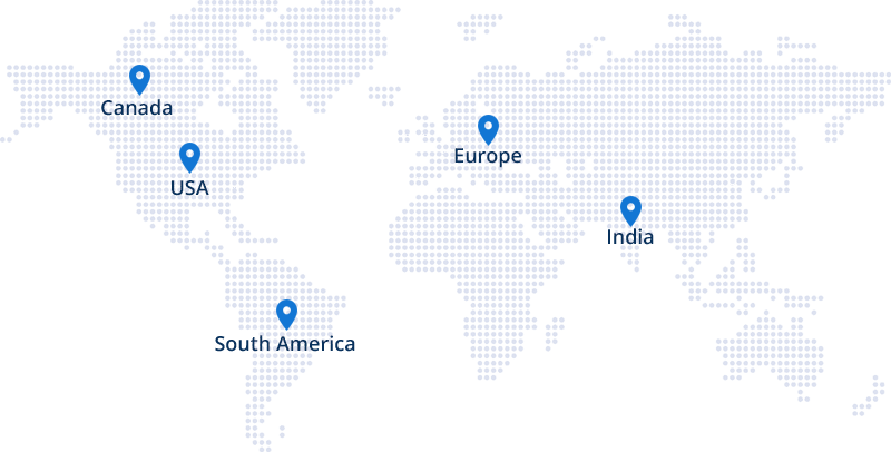 Service Area World Map