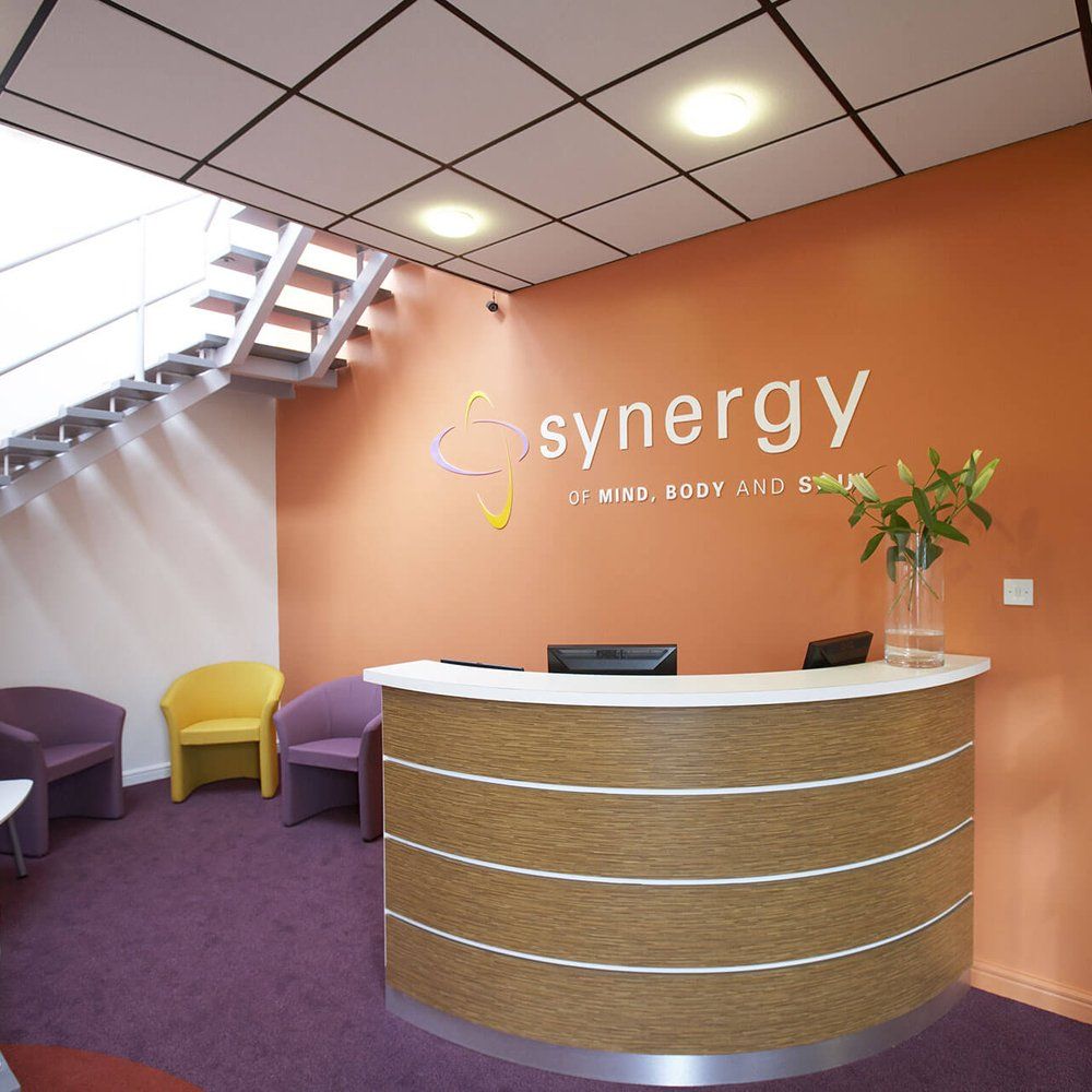 reception desk of synergy