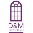 Purple arched window logo with