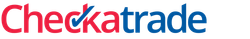 Checkatrade logo: red text with a blue check mark.