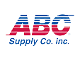 The logo for abc supply co. inc. is red , white and blue.