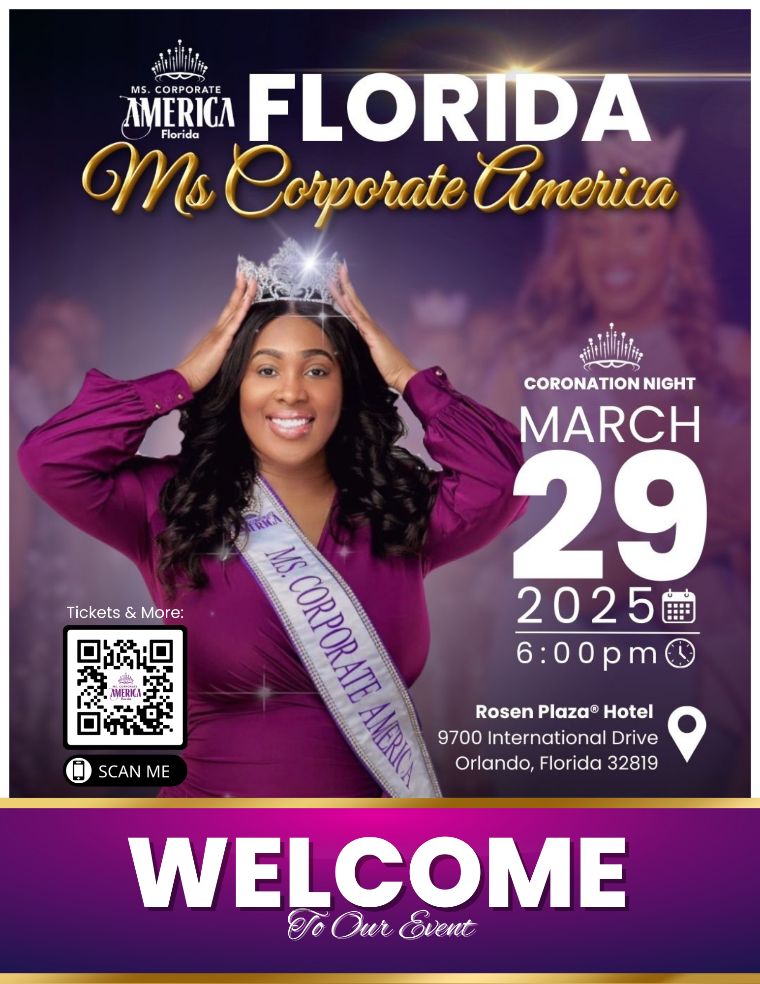 Ms. Corporate America Event Flyer