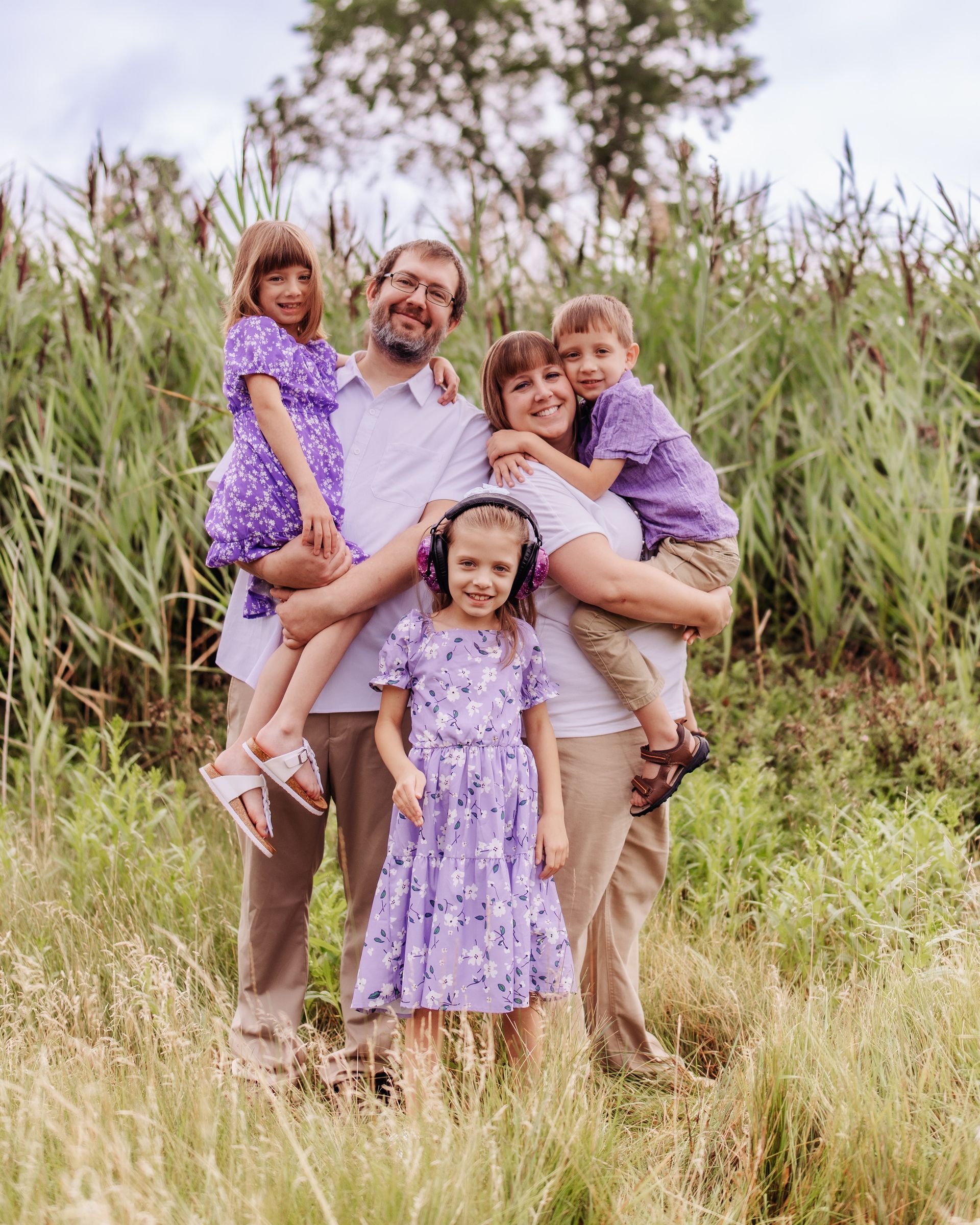 The Ellickson-Albert family. Lisa is the owner and founder of Hazel Grace Center for Autism.