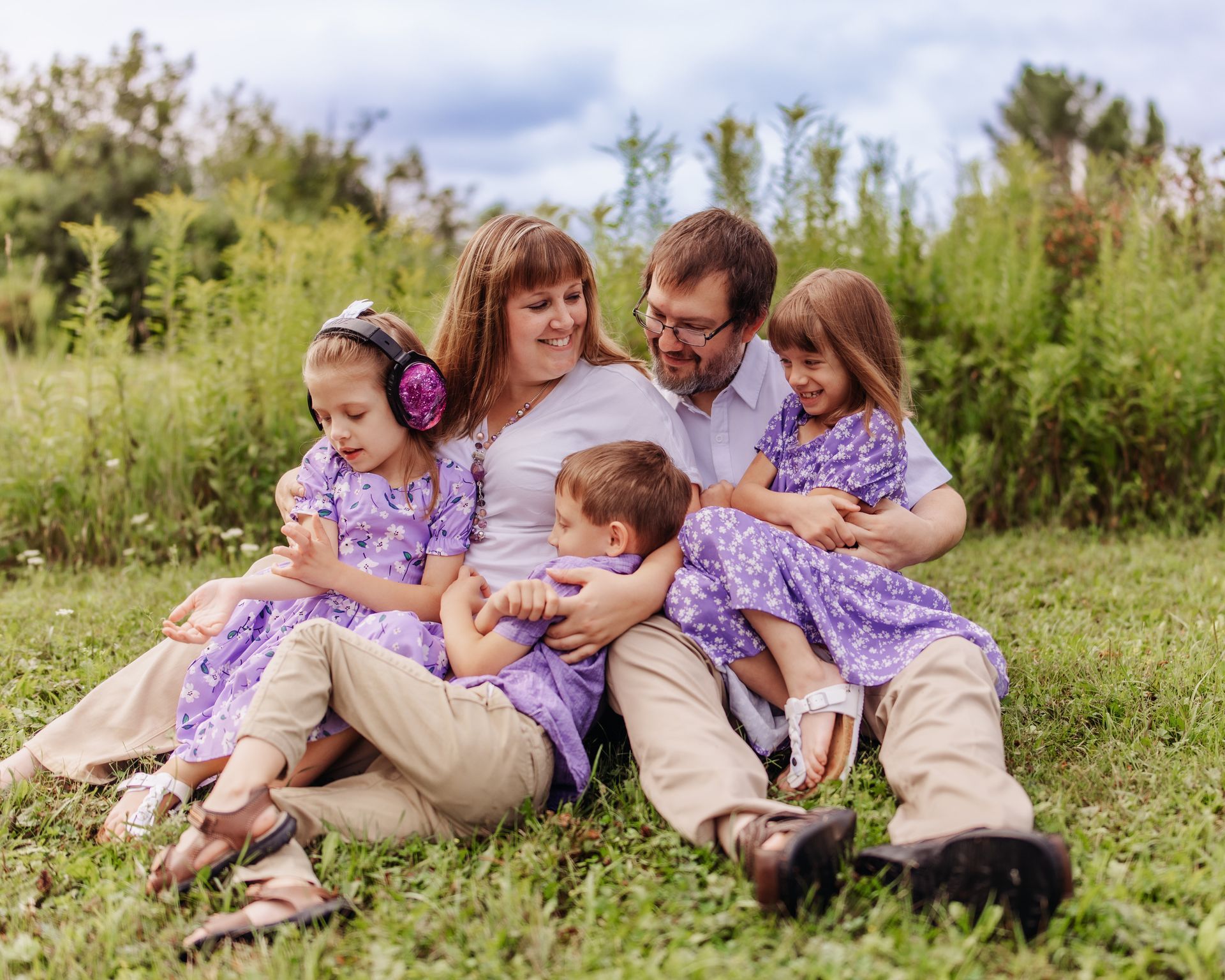 The Ellickson-Albert family. Lisa is the owner and founder of Hazel Grace Center for Autism.