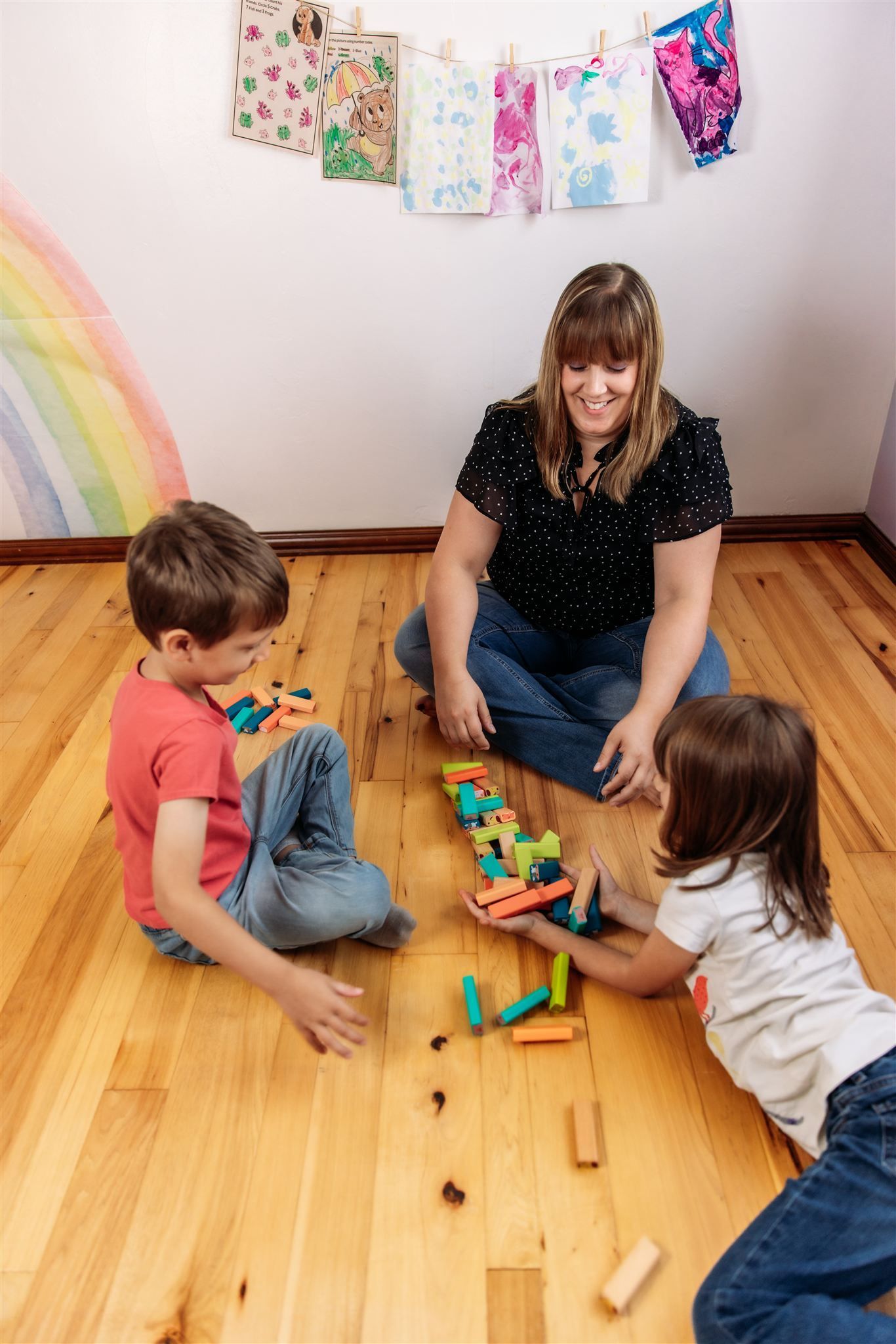 Lisa, demonstrating some ABA therapy.