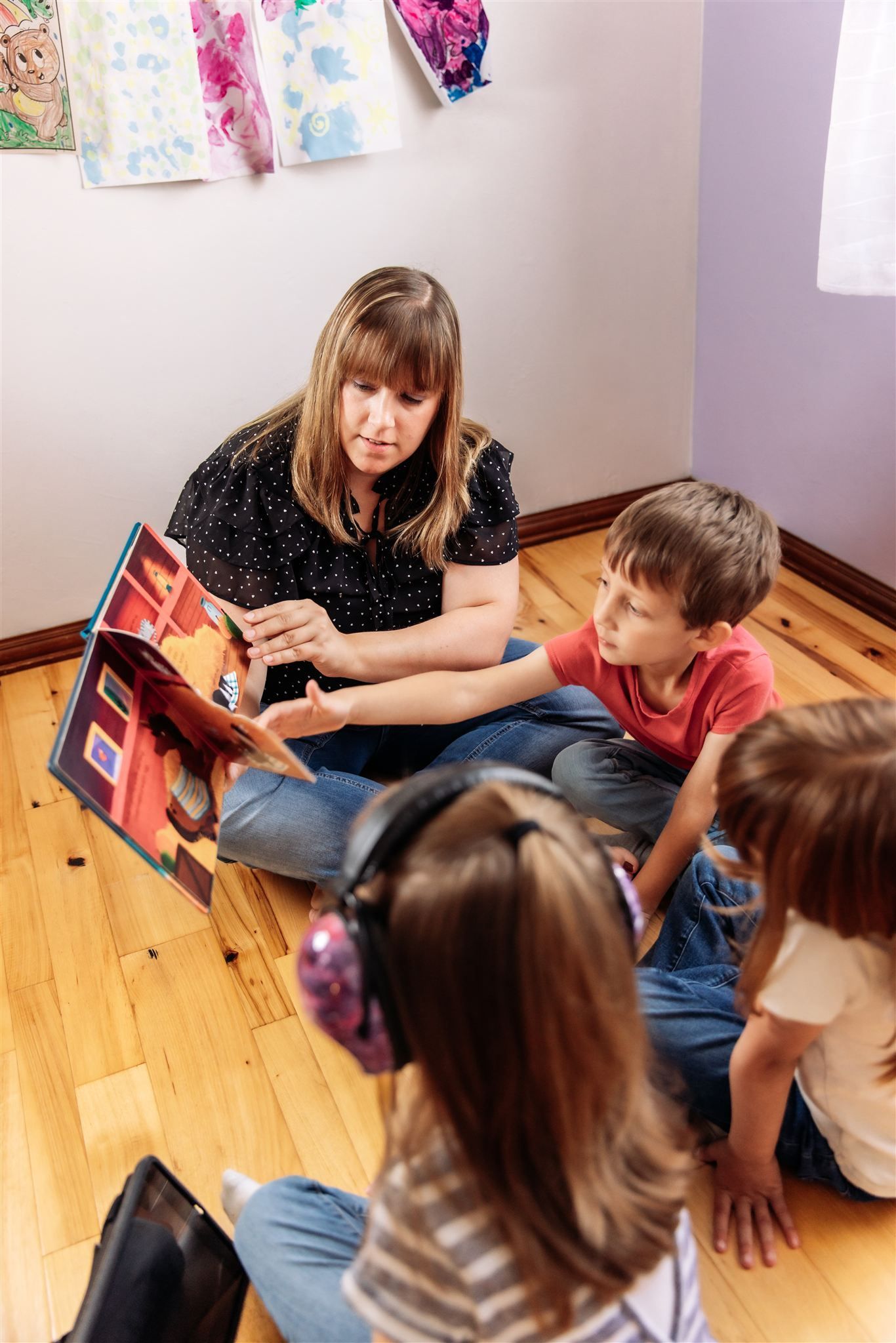 Lisa, demonstrating some ABA therapy.