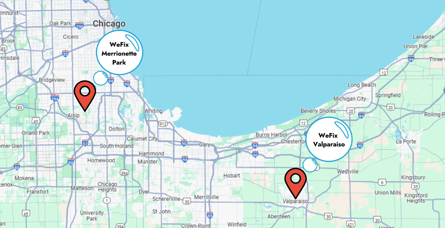 We Fix Phones & Tablets business location map