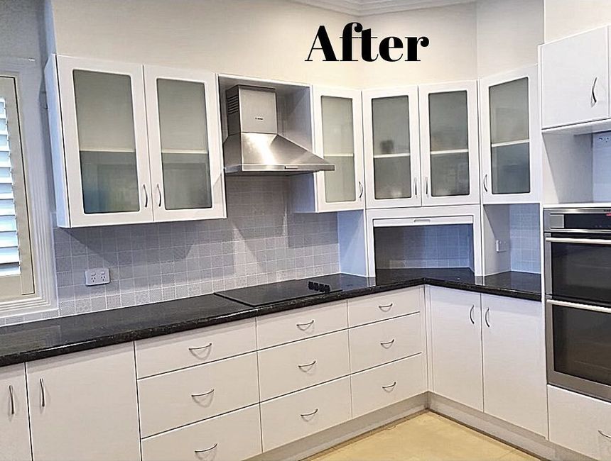 Kitchen Resurface after— Instyle Kitchen Coatings in East Ballina, NSW