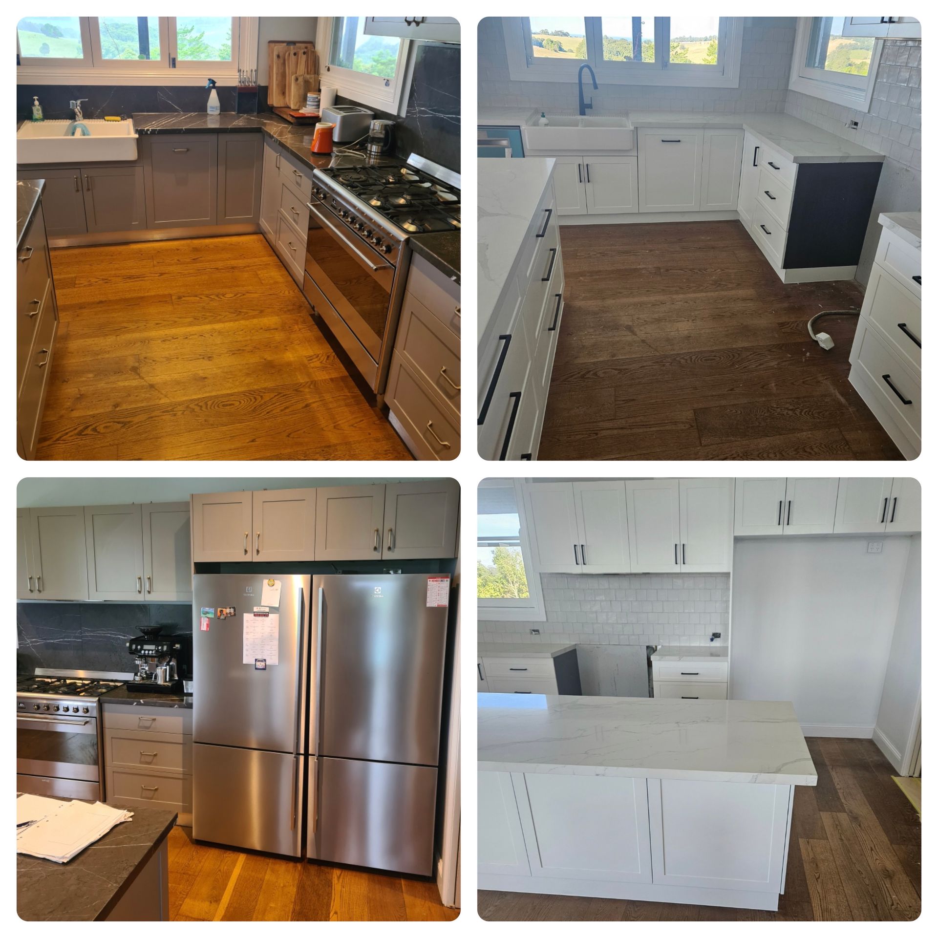 Before and After of Kitchen Resurfacing Renovation — Instyle Kitchens & Coatings in Ballina, NSW