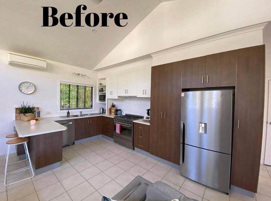 Kitchen Resurface before— Instyle Kitchen Coatings in East Ballina, NSW