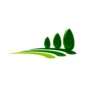 Green landscape icons