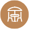 A chinese symbol in a circle on a white background.