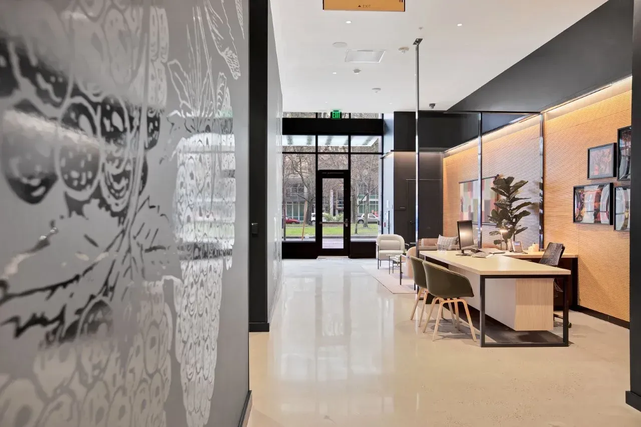 Lobby at Amara in Portland, OR.