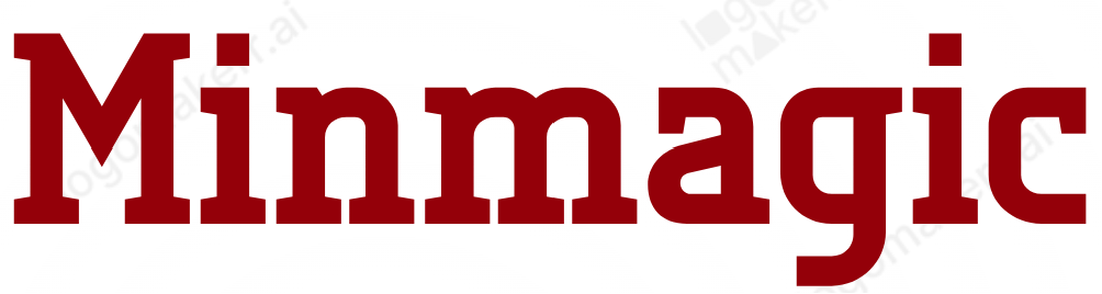The word minmagic is written in red on a white background.