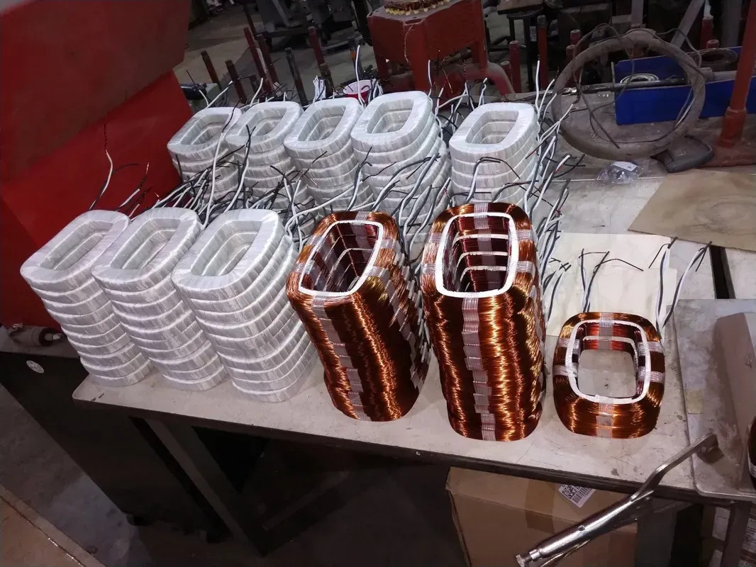 A bunch of wires are stacked on top of each other on a table