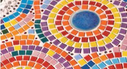 pavimento a mosaico colorato