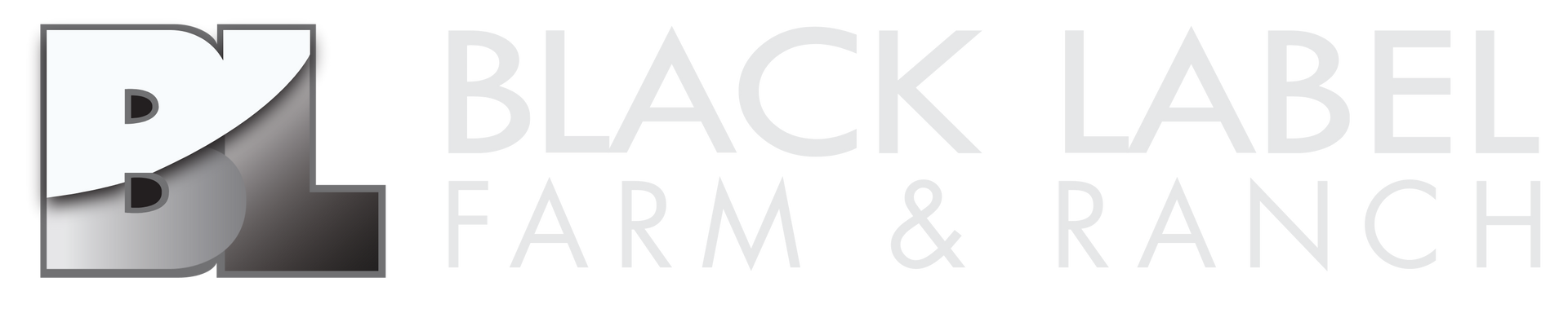 A black and white logo for black label commercial group