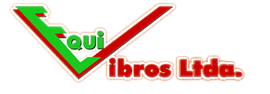 Un logotipo verde y rojo para Equivibros ltda.
