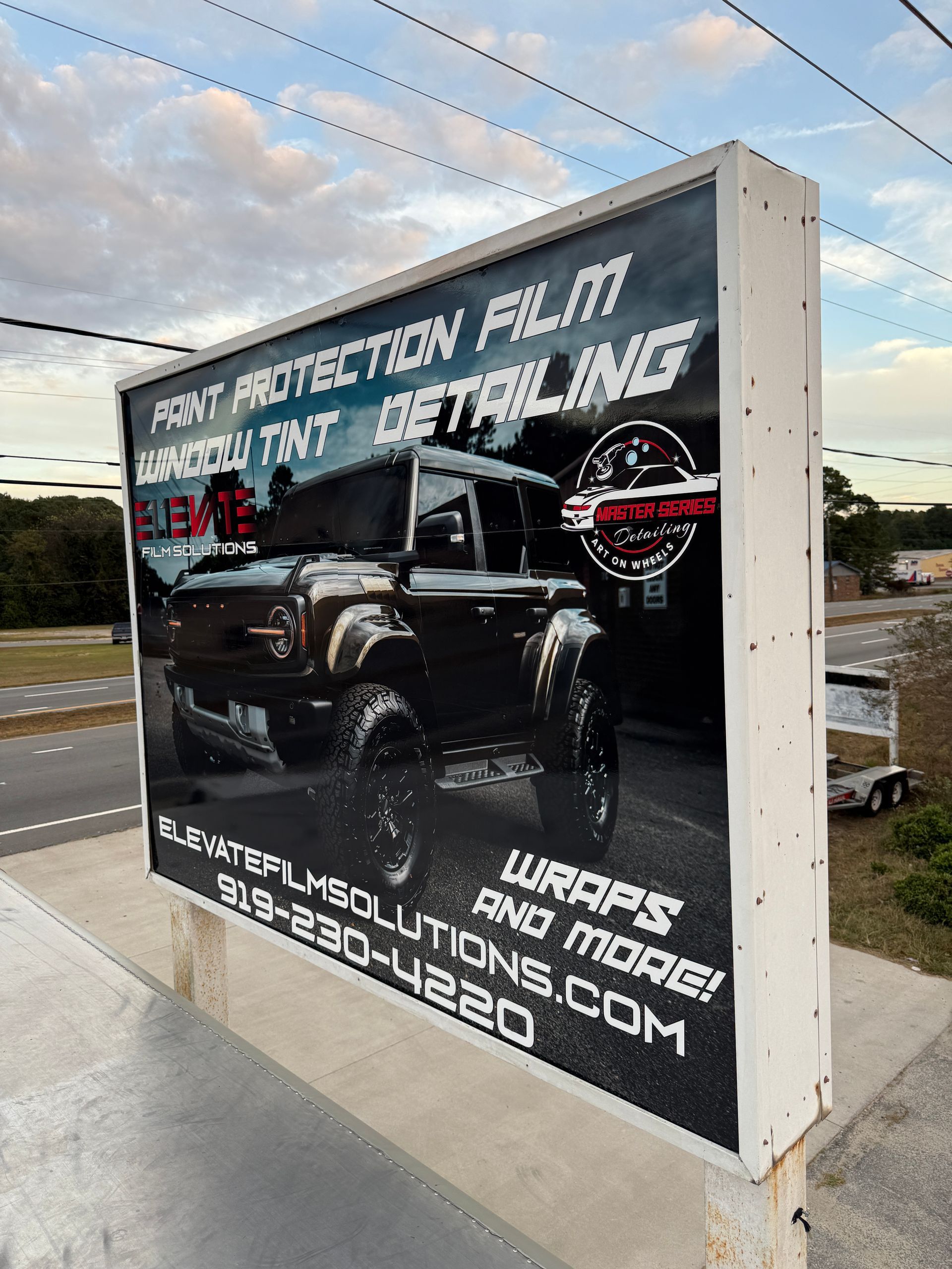 Sign for a detailing shop: 