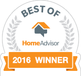 a sticker that says `` best of homeadvisor 2016 winner '' .