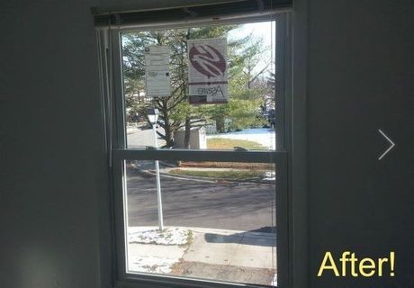 a picture of a window with the words after on the bottom