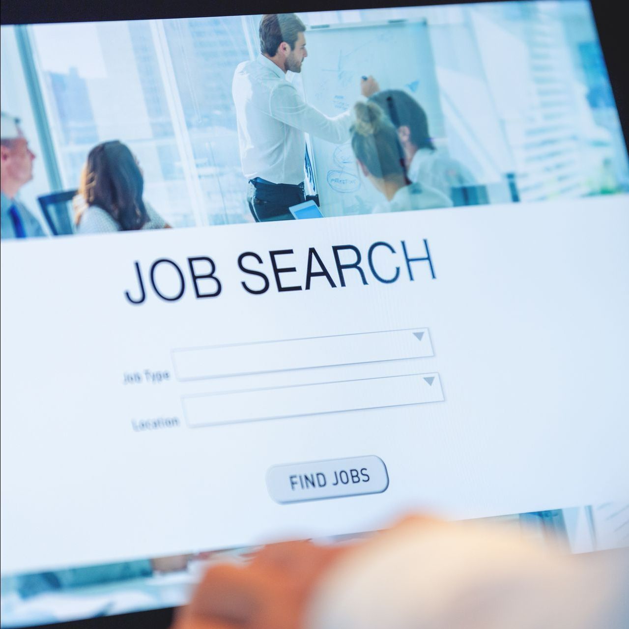 A Person Is Looking For A Job On A Computer Screen — Riverton, UT — Great Basin Staffing LLC