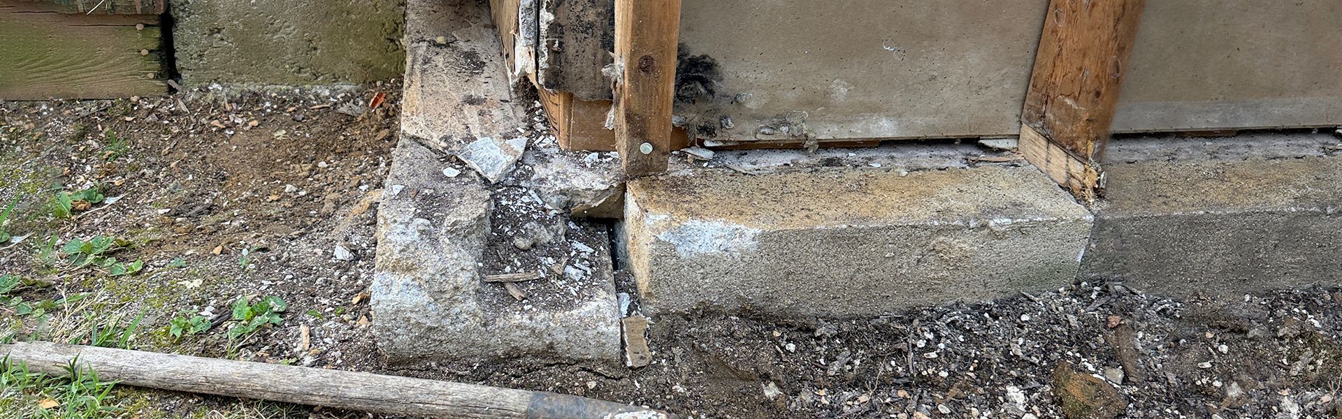 Deteriorating Wood & Concrete Supports