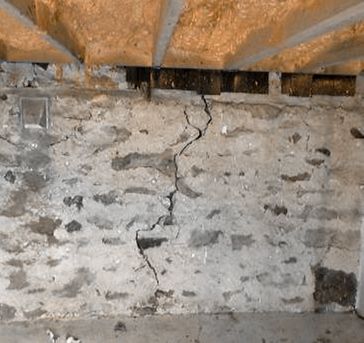Vertical Foundation Crack