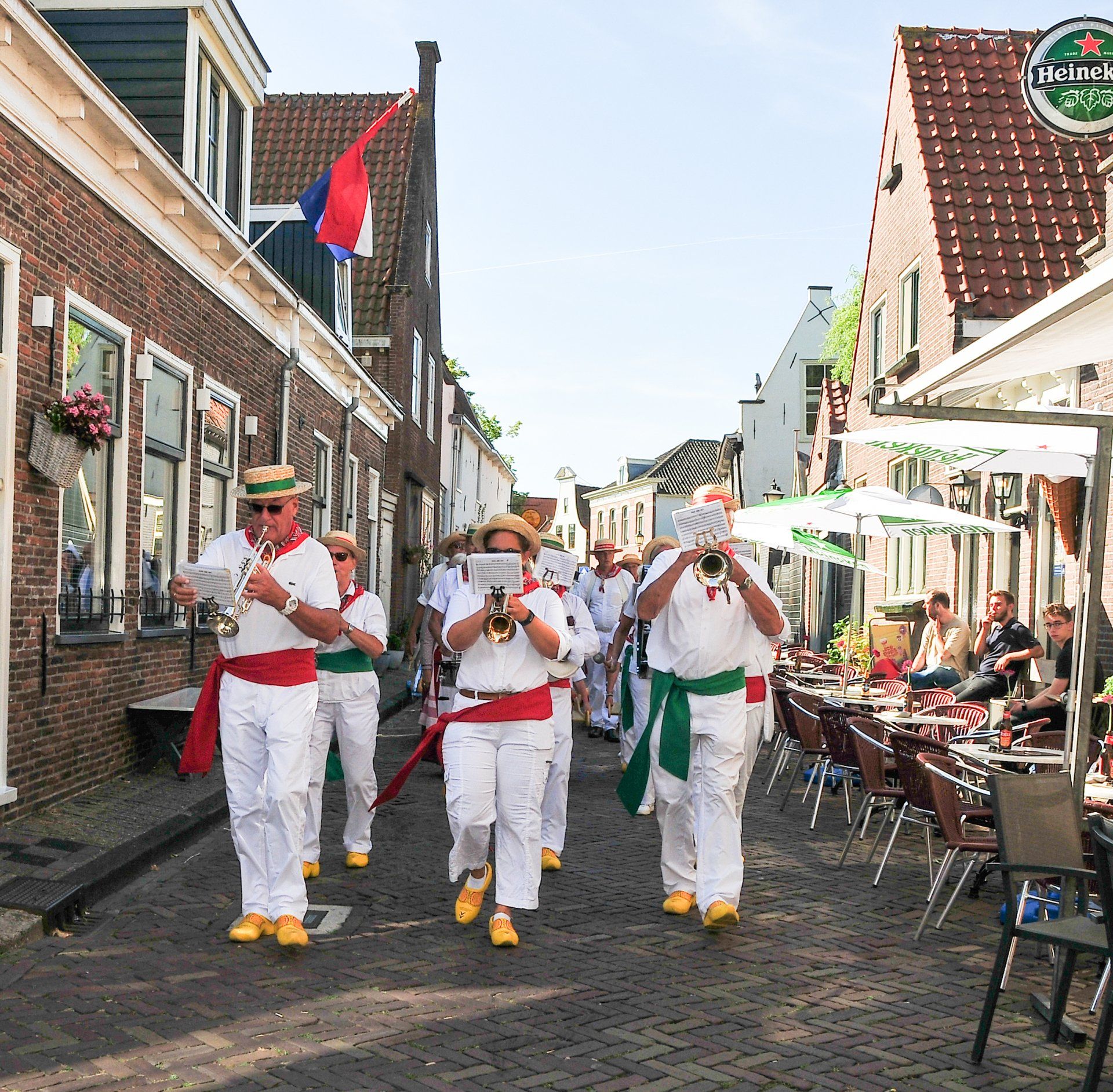 Kaaskappel Edam op de kaasmarkt Edam Volendam